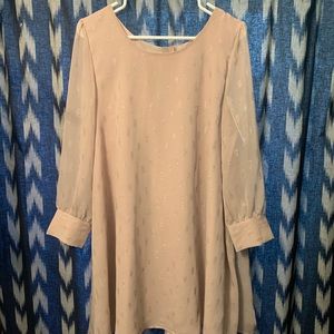 BB Dakota Champagne Shift Dress